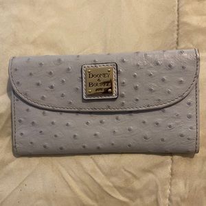 Ostrich Glacier Blue Wallet Brand New Never Used!